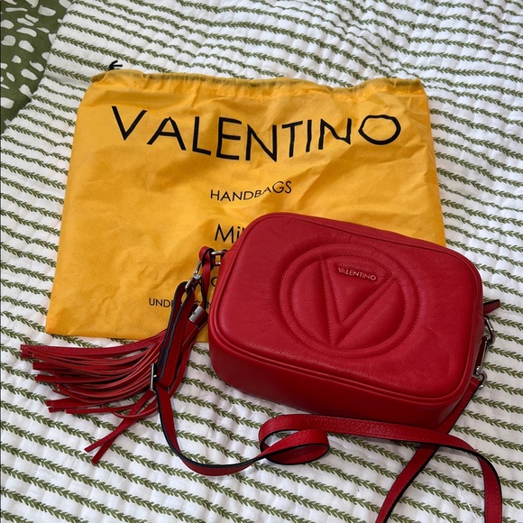 Valentino by Mario Valentino Red Crossbody Bag - Picture 1 of 4